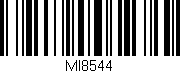 Código de barras (EAN, GTIN, SKU, ISBN): 'MI8544'