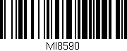 Código de barras (EAN, GTIN, SKU, ISBN): 'MI8590'