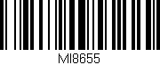 Código de barras (EAN, GTIN, SKU, ISBN): 'MI8655'
