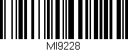 Código de barras (EAN, GTIN, SKU, ISBN): 'MI9228'