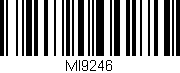 Código de barras (EAN, GTIN, SKU, ISBN): 'MI9246'