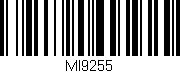 Código de barras (EAN, GTIN, SKU, ISBN): 'MI9255'