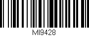 Código de barras (EAN, GTIN, SKU, ISBN): 'MI9428'