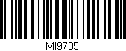 Código de barras (EAN, GTIN, SKU, ISBN): 'MI9705'