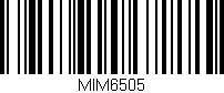 Código de barras (EAN, GTIN, SKU, ISBN): 'MIM6505'