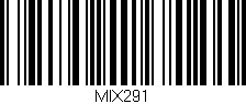 Código de barras (EAN, GTIN, SKU, ISBN): 'MIX291'