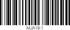 Código de barras (EAN, GTIN, SKU, ISBN): 'MJA19-1'