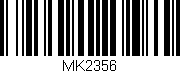 Código de barras (EAN, GTIN, SKU, ISBN): 'MK2356'
