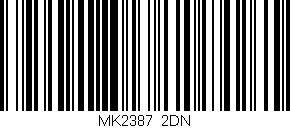 Código de barras (EAN, GTIN, SKU, ISBN): 'MK2387/2DN'