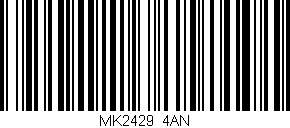 Código de barras (EAN, GTIN, SKU, ISBN): 'MK2429/4AN'