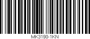 Código de barras (EAN, GTIN, SKU, ISBN): 'MK3190-1KN'
