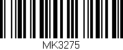 Código de barras (EAN, GTIN, SKU, ISBN): 'MK3275'