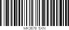 Código de barras (EAN, GTIN, SKU, ISBN): 'MK3678/5XN'