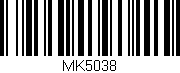 Código de barras (EAN, GTIN, SKU, ISBN): 'MK5038'
