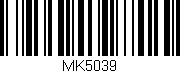 Código de barras (EAN, GTIN, SKU, ISBN): 'MK5039'