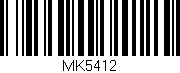 Código de barras (EAN, GTIN, SKU, ISBN): 'MK5412'