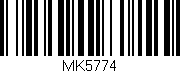 Código de barras (EAN, GTIN, SKU, ISBN): 'MK5774'