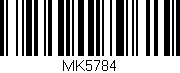 Código de barras (EAN, GTIN, SKU, ISBN): 'MK5784'