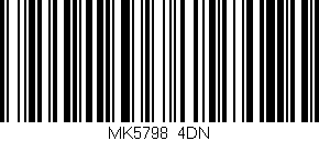 Código de barras (EAN, GTIN, SKU, ISBN): 'MK5798/4DN'
