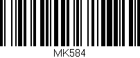 Código de barras (EAN, GTIN, SKU, ISBN): 'MK584'