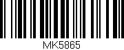 Código de barras (EAN, GTIN, SKU, ISBN): 'MK5865'