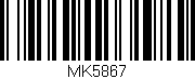 Código de barras (EAN, GTIN, SKU, ISBN): 'MK5867'