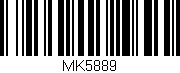 Código de barras (EAN, GTIN, SKU, ISBN): 'MK5889'