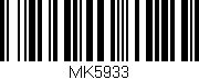 Código de barras (EAN, GTIN, SKU, ISBN): 'MK5933'