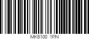 Código de barras (EAN, GTIN, SKU, ISBN): 'MK6100/1PN'