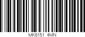 Código de barras (EAN, GTIN, SKU, ISBN): 'MK6151/4MN'