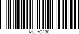 Código de barras (EAN, GTIN, SKU, ISBN): 'ML-AC168'