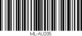 Código de barras (EAN, GTIN, SKU, ISBN): 'ML-AU205'