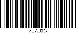 Código de barras (EAN, GTIN, SKU, ISBN): 'ML-AU834'