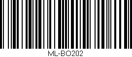 Código de barras (EAN, GTIN, SKU, ISBN): 'ML-BO202'