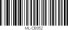 Código de barras (EAN, GTIN, SKU, ISBN): 'ML-CB052'