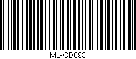 Código de barras (EAN, GTIN, SKU, ISBN): 'ML-CB093'