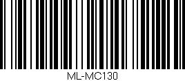 Código de barras (EAN, GTIN, SKU, ISBN): 'ML-MC130'