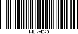 Código de barras (EAN, GTIN, SKU, ISBN): 'ML-WI243'
