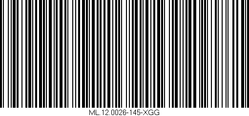 Código de barras (EAN, GTIN, SKU, ISBN): 'ML.12.0026-145-XGG'