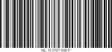 Código de barras (EAN, GTIN, SKU, ISBN): 'ML.15.0707-048-P'