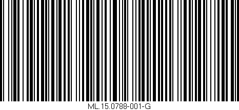 Código de barras (EAN, GTIN, SKU, ISBN): 'ML.15.0788-001-G'
