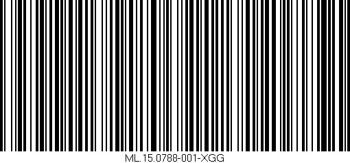 Código de barras (EAN, GTIN, SKU, ISBN): 'ML.15.0788-001-XGG'