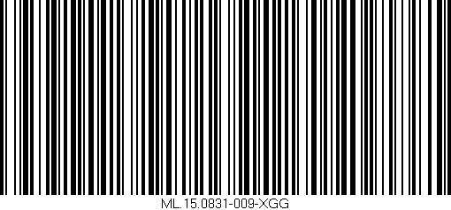 Código de barras (EAN, GTIN, SKU, ISBN): 'ML.15.0831-009-XGG'