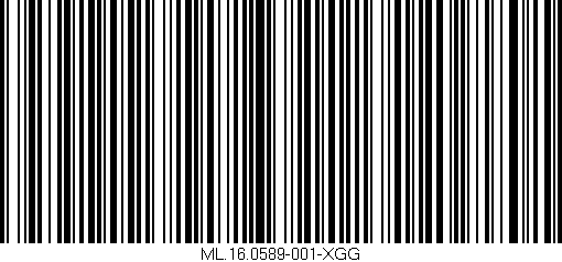 Código de barras (EAN, GTIN, SKU, ISBN): 'ML.16.0589-001-XGG'