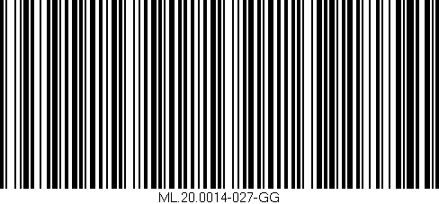 Código de barras (EAN, GTIN, SKU, ISBN): 'ML.20.0014-027-GG'