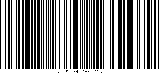Código de barras (EAN, GTIN, SKU, ISBN): 'ML.22.0543-156-XGG'