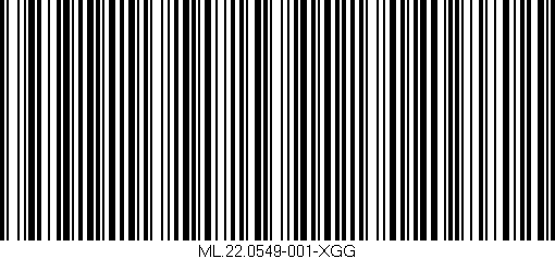 Código de barras (EAN, GTIN, SKU, ISBN): 'ML.22.0549-001-XGG'