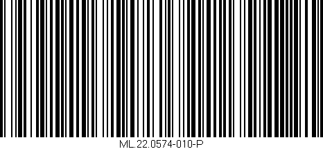 Código de barras (EAN, GTIN, SKU, ISBN): 'ML.22.0574-010-P'