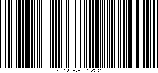 Código de barras (EAN, GTIN, SKU, ISBN): 'ML.22.0575-001-XGG'