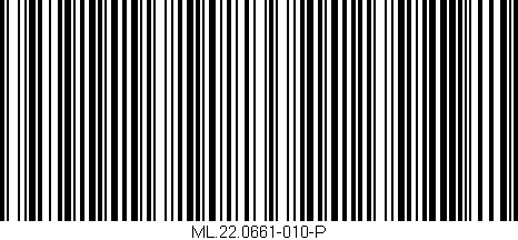 Código de barras (EAN, GTIN, SKU, ISBN): 'ML.22.0661-010-P'